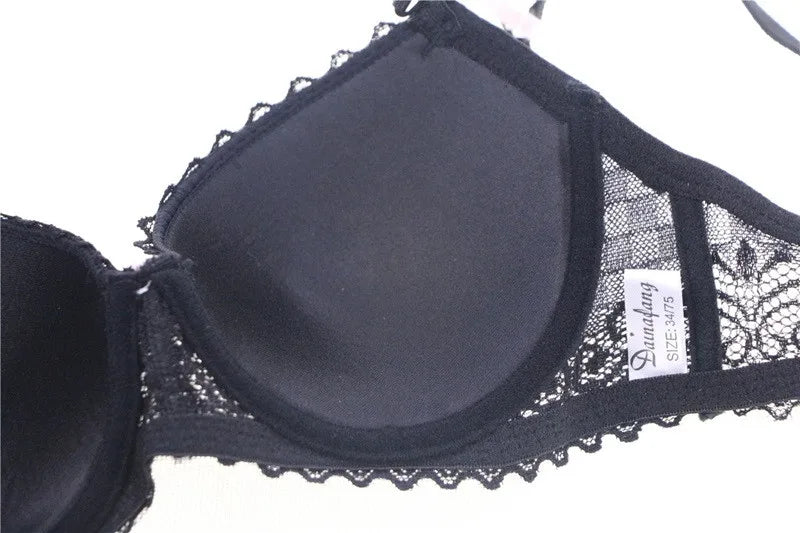 Spets-BH-set med push-up för plus size | Ebba