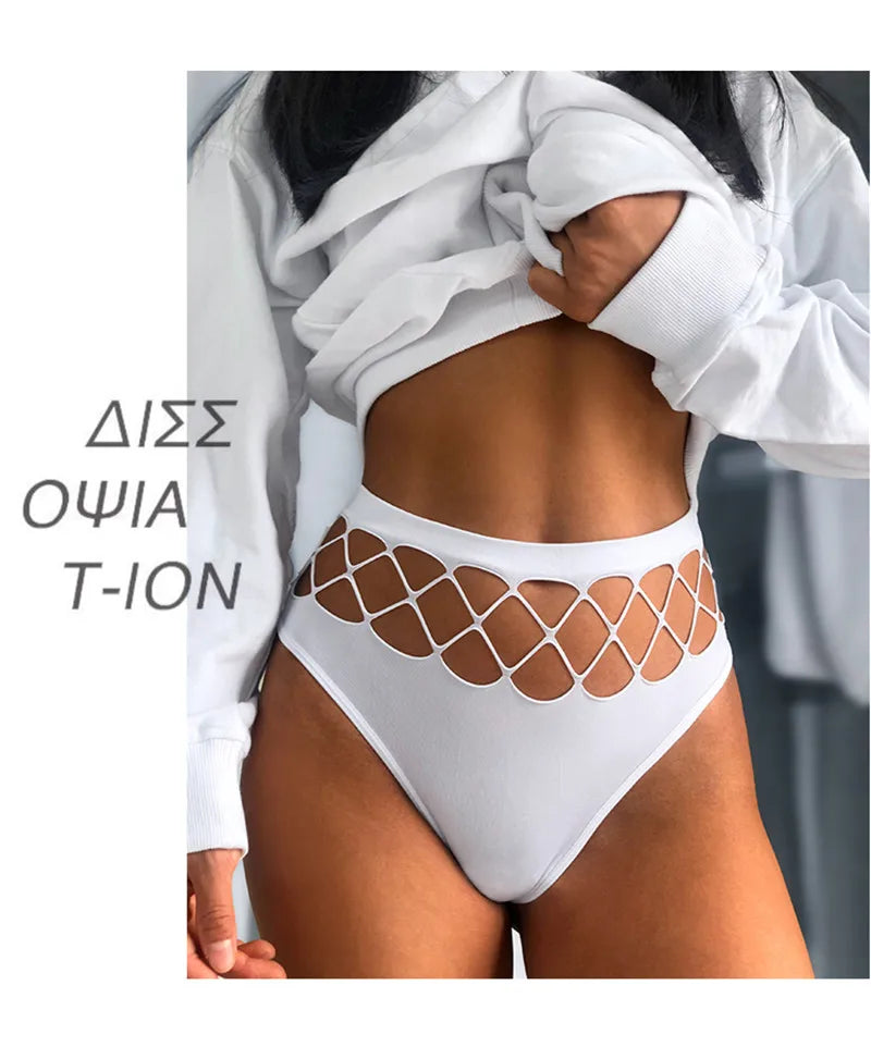 Hollow‑out thong i mesh för kvinnor | Tindra