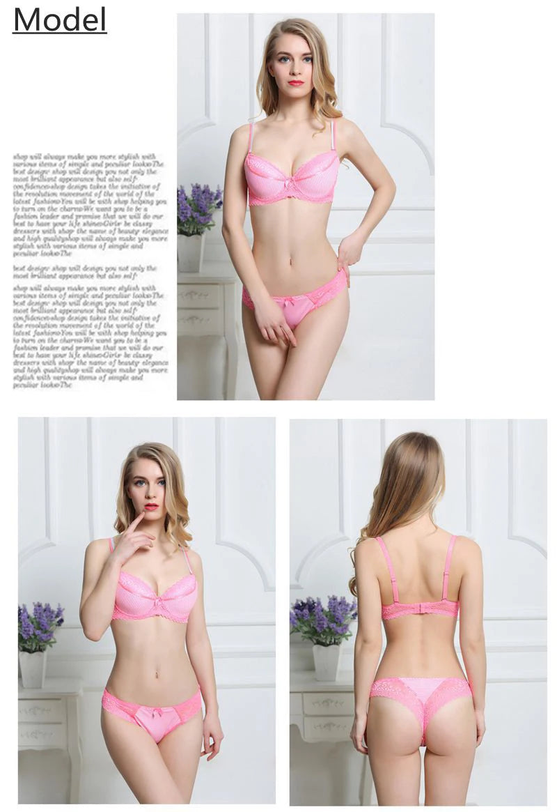 Spets-BH-set med push-up för plus size | Ebba