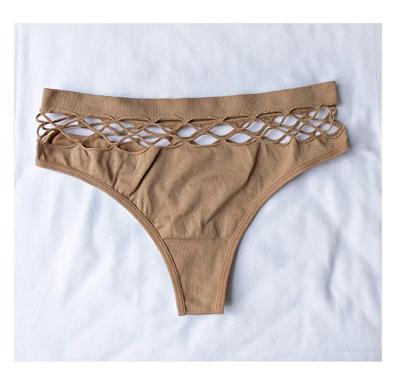 Hollow‑out thong i mesh för kvinnor | Tindra