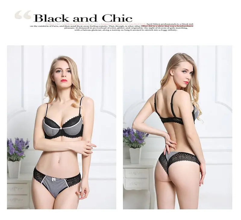 Spets-BH-set med push-up för plus size | Ebba