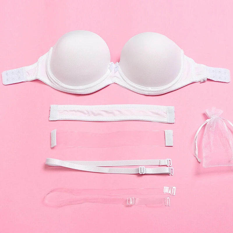 Halterneck push‑up BH utan axelband (plus size) | Siri