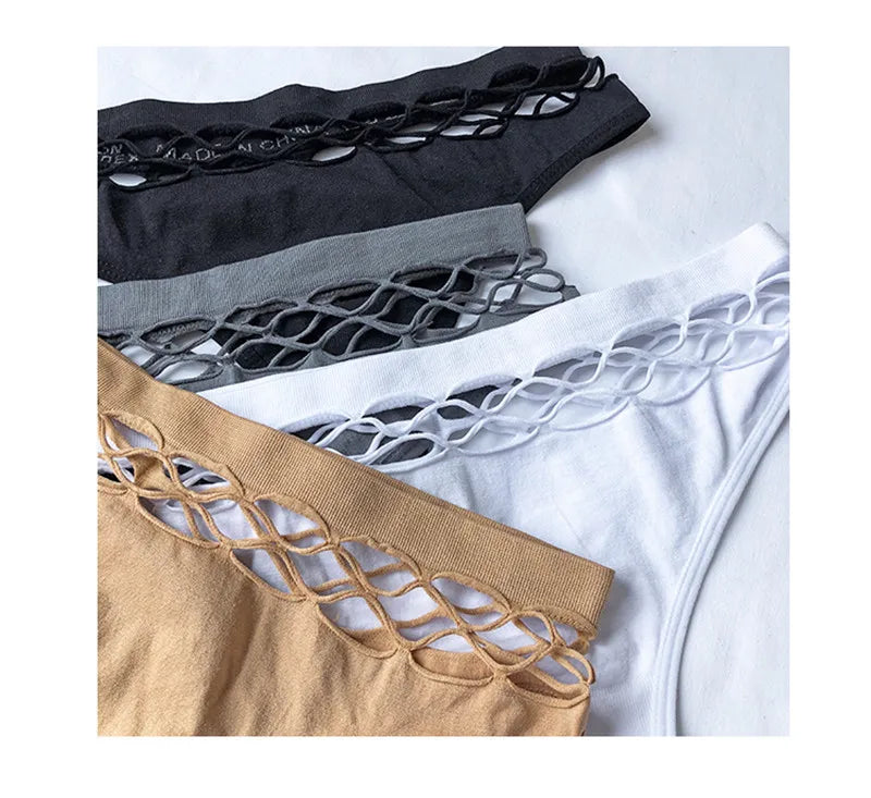 Hollow‑out thong i mesh för kvinnor | Tindra