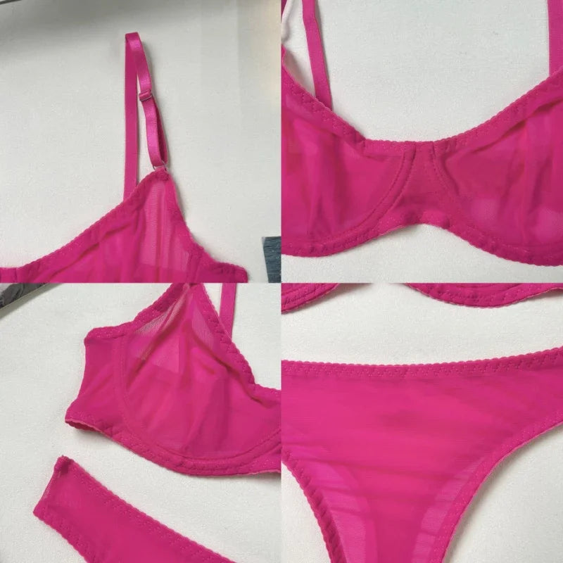 Sexigt seamless lingerie‑set med push‑up | Mila