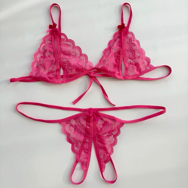 Förföriskt lingerie‑set med öppen gren | Ylva