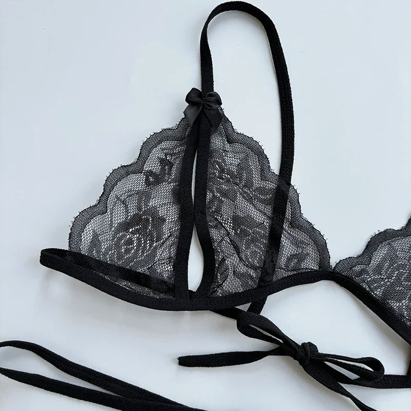Förföriskt lingerie‑set med öppen gren | Ylva