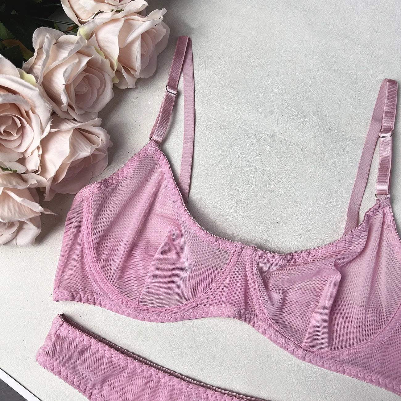 Sexigt seamless lingerie‑set med push‑up | Mila