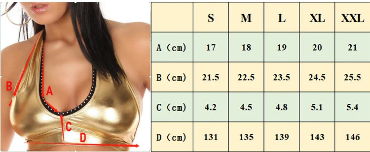 Sexig crop‑BH i glansig PU‑läder | Signe