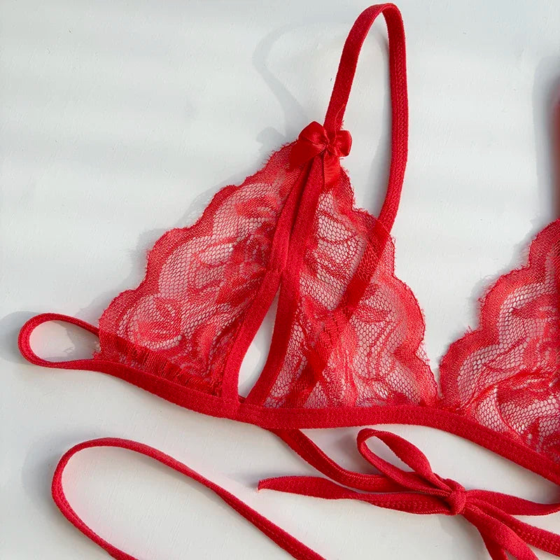 Förföriskt lingerie‑set med öppen gren | Ylva