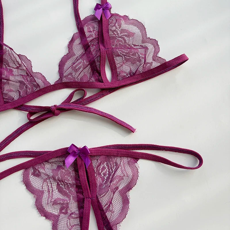 Förföriskt lingerie‑set med öppen gren | Ylva