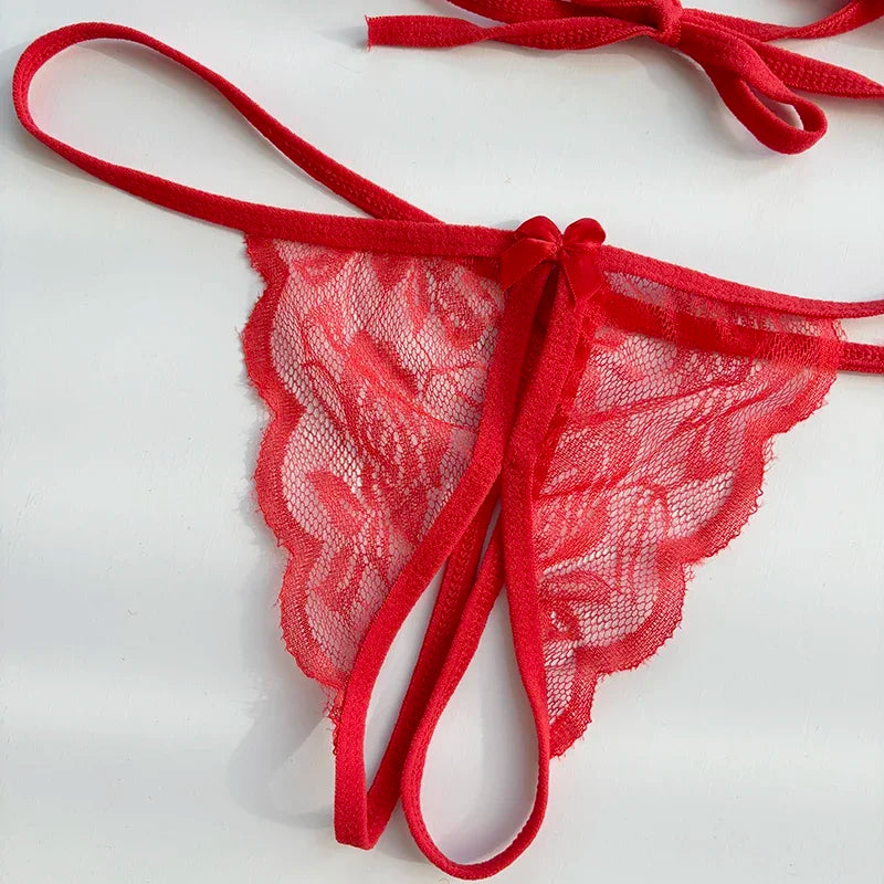 Förföriskt lingerie‑set med öppen gren | Ylva