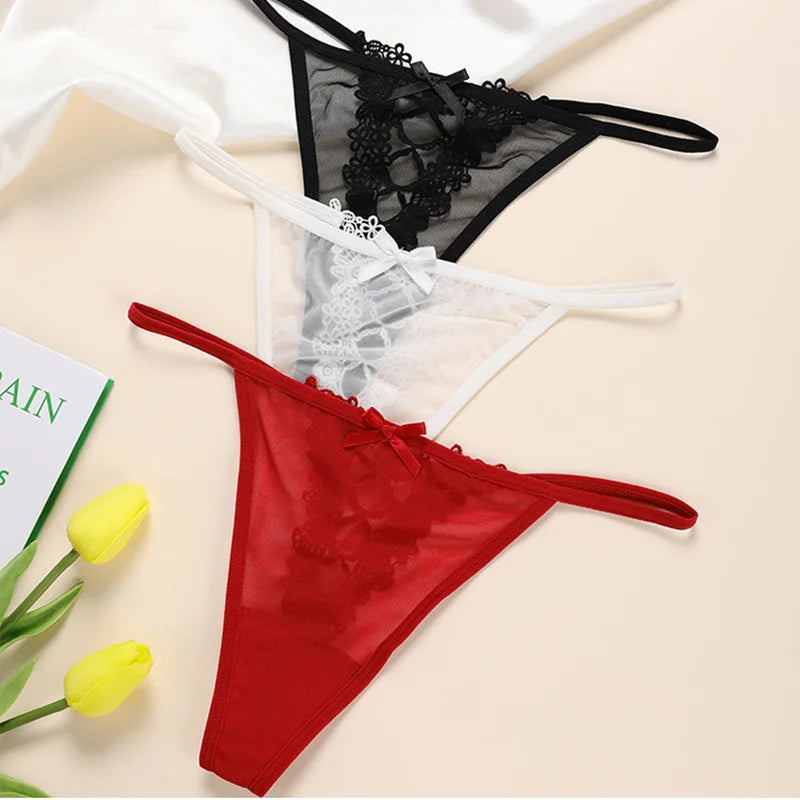 Tunn G‑string i genomskinlig spets | Liv