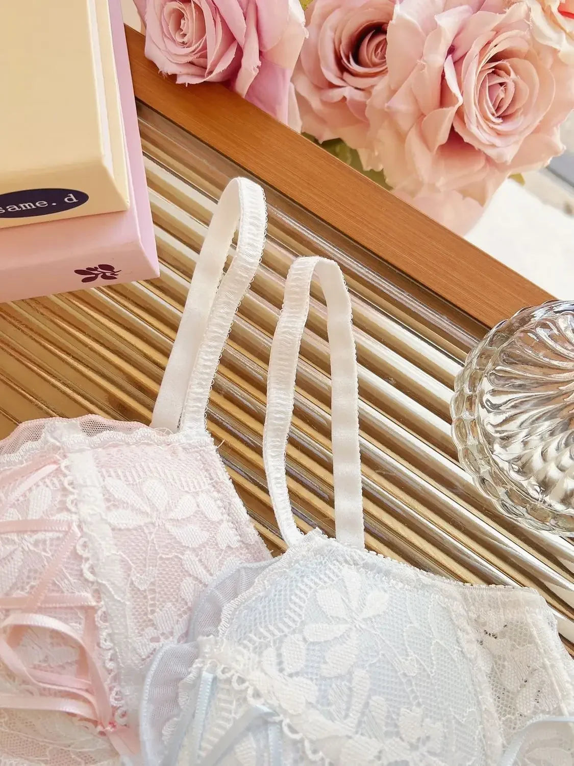 Romantisk spets‑BH med push‑up | Alva