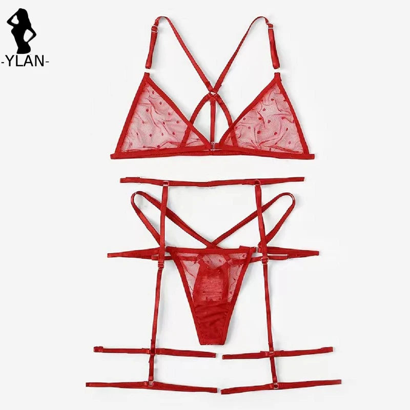 Förföriskt lingerie‑set med polka dots | Tove