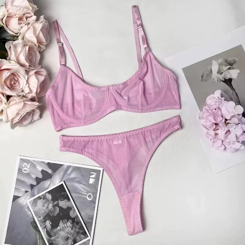 Sexigt seamless lingerie‑set med push‑up | Mila