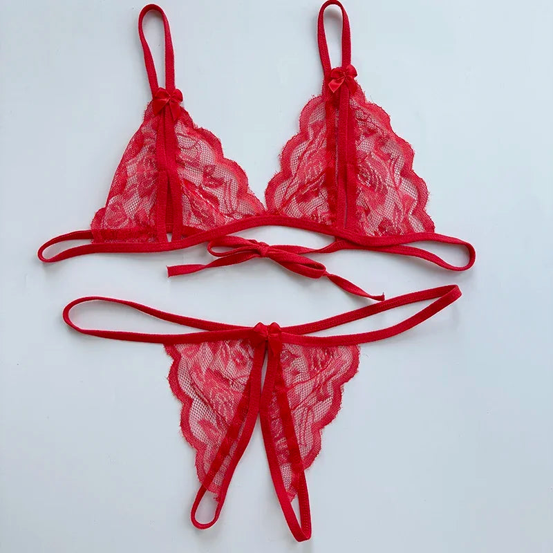 Förföriskt lingerie‑set med öppen gren | Ylva