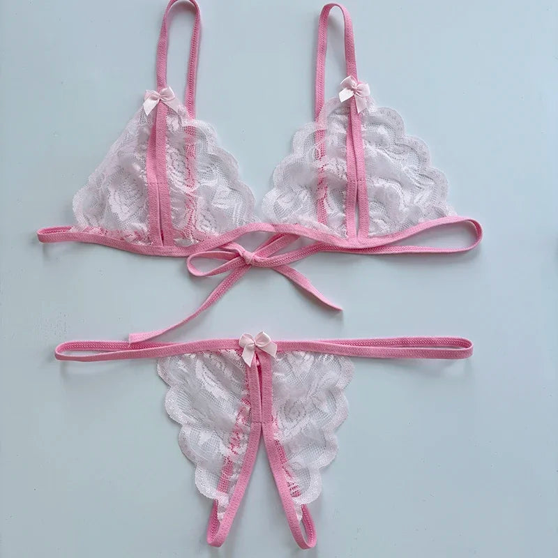 Förföriskt lingerie‑set med öppen gren | Ylva