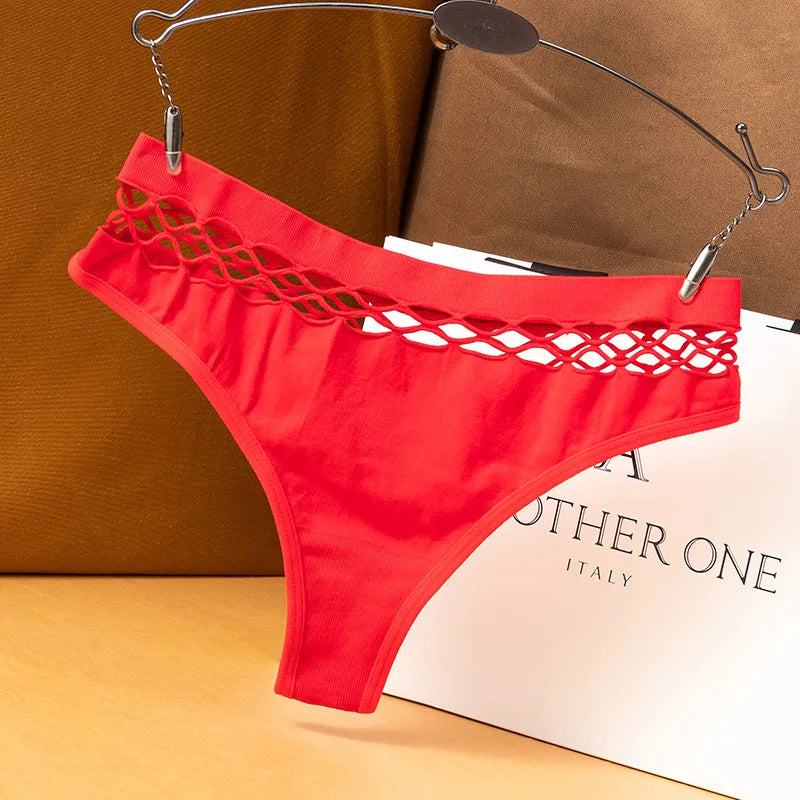 Hollow‑out thong i mesh för kvinnor | Tindra