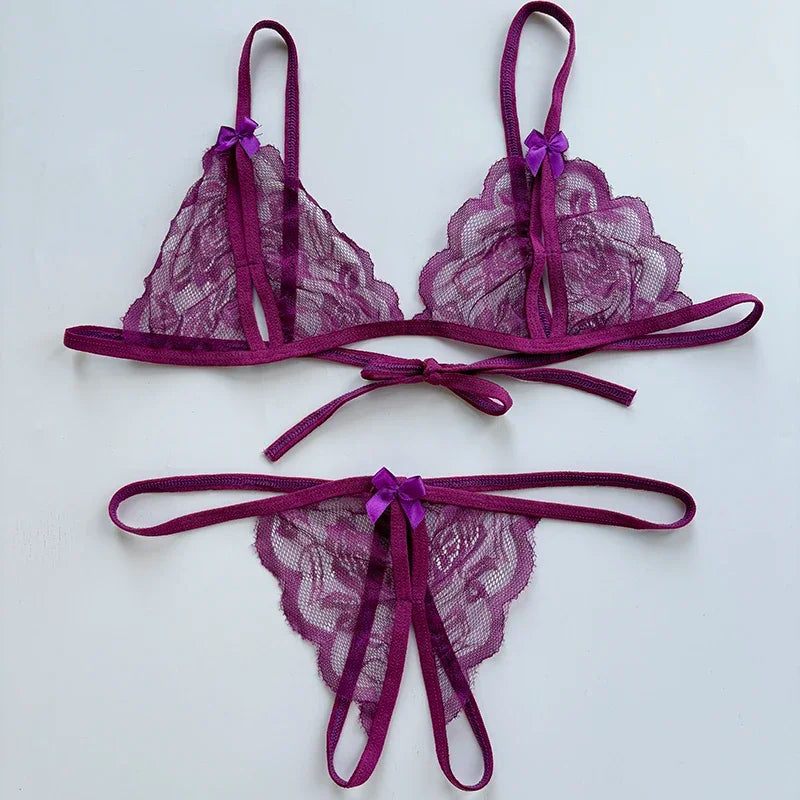 Förföriskt lingerie‑set med öppen gren | Ylva
