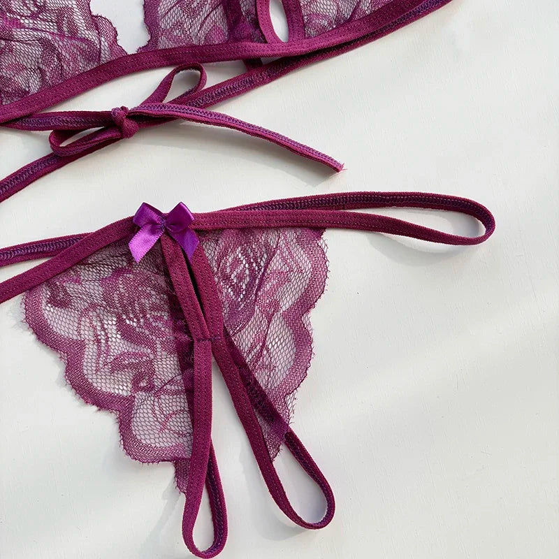 Förföriskt lingerie‑set med öppen gren | Ylva