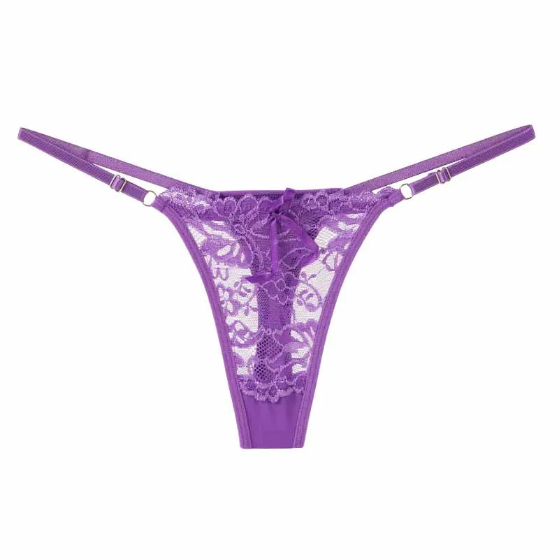 Sexig G-string i transparent spets | Saga