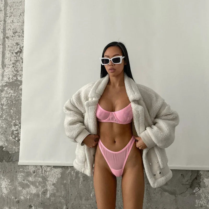 Sexigt seamless lingerie‑set med push‑up | Mila