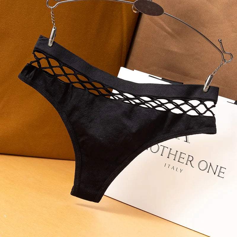 Hollow‑out thong i mesh för kvinnor | Tindra