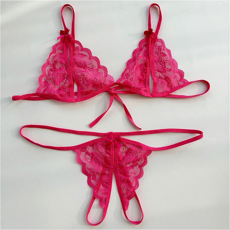 Förföriskt lingerie‑set med öppen gren | Ylva