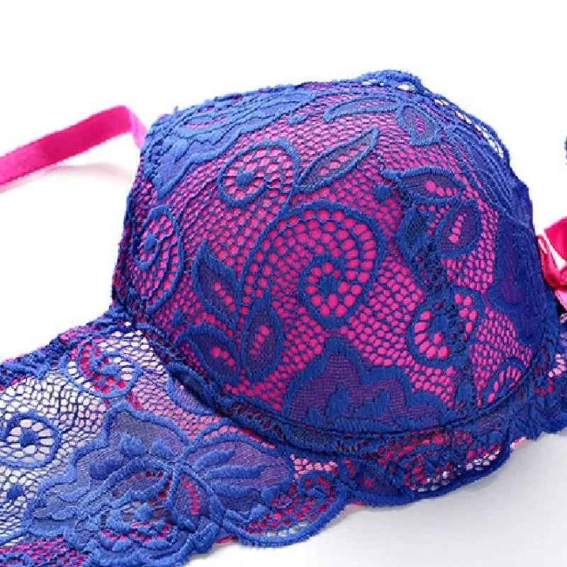 Spets‑BH‑set med push‑up för stora storlekar | Ebba