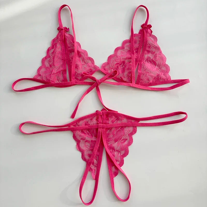 Förföriskt lingerie‑set med öppen gren | Ylva