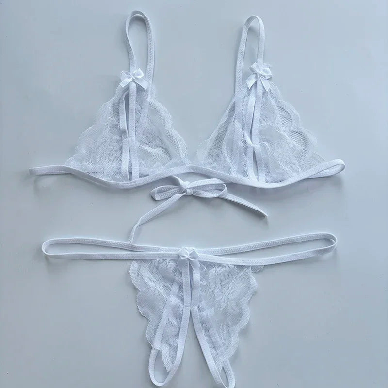 Förföriskt lingerie‑set med öppen gren | Ylva