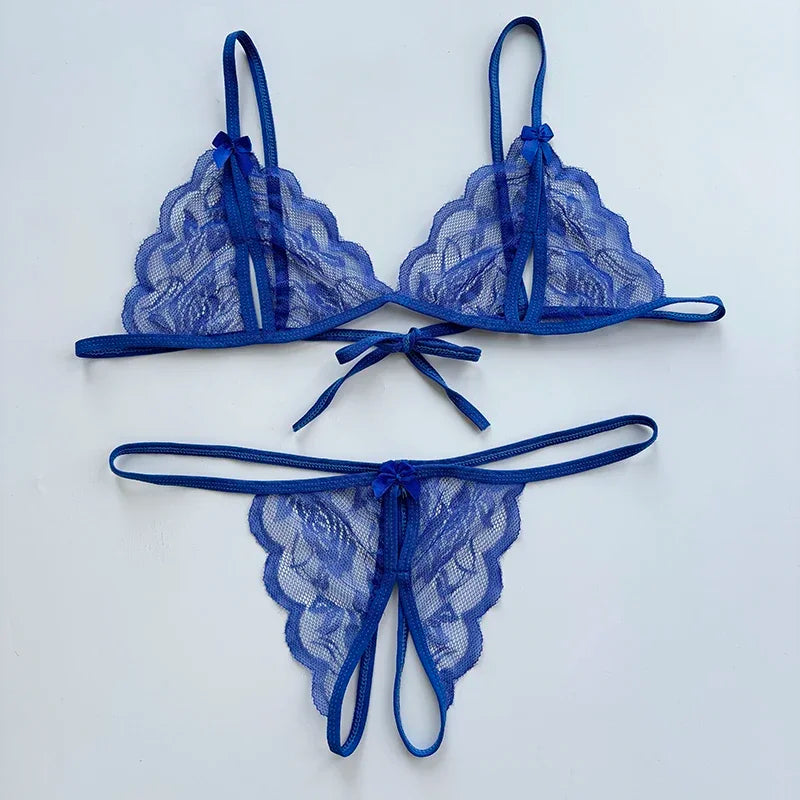 Förföriskt lingerie‑set med öppen gren | Ylva