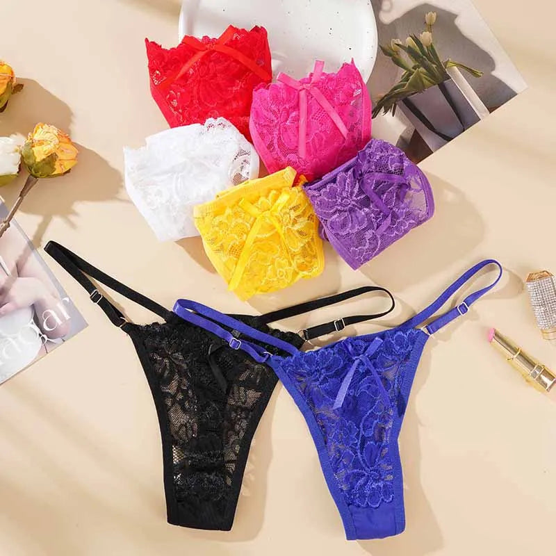 Sexig G-string i transparent spets | Saga