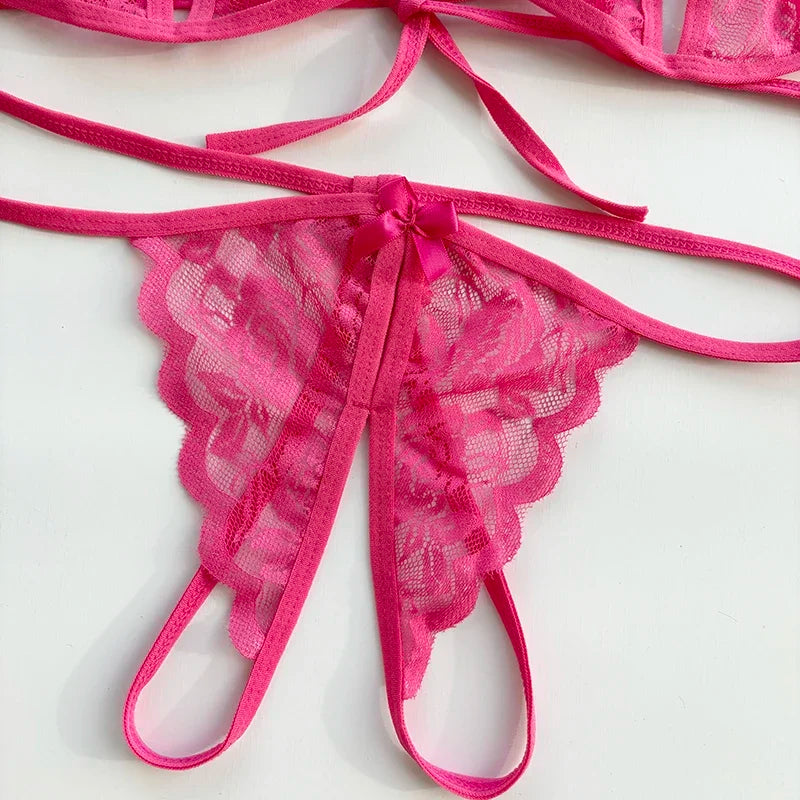 Förföriskt lingerie‑set med öppen gren | Ylva