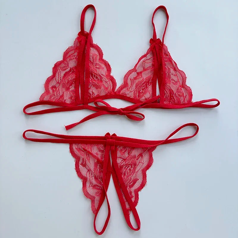 Förföriskt lingerie‑set med öppen gren | Ylva