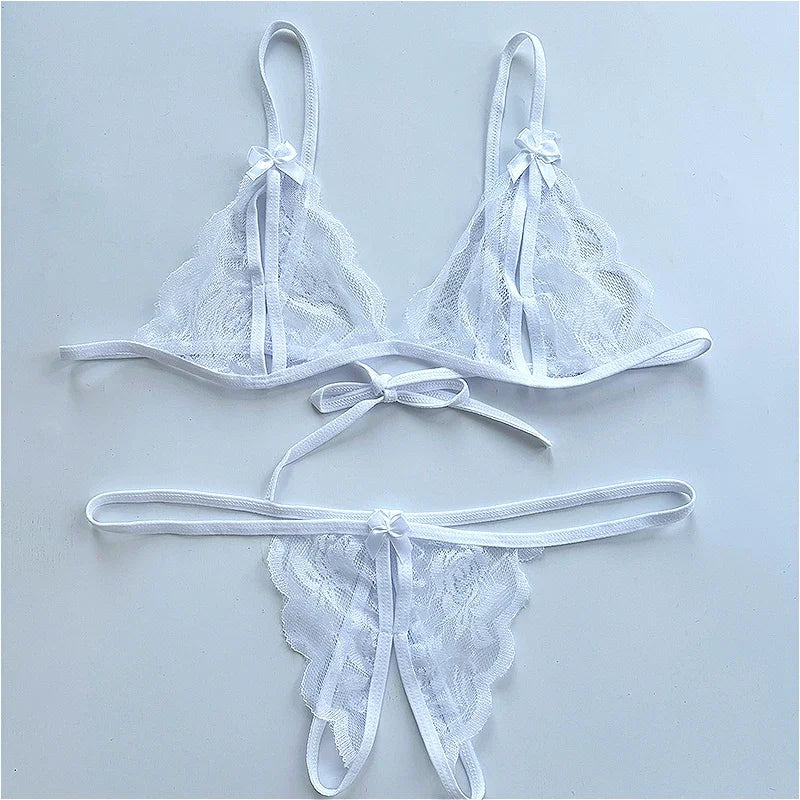 Förföriskt lingerie‑set med öppen gren | Ylva