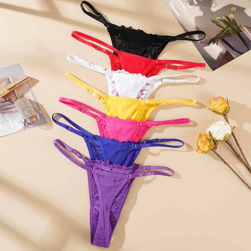 Sexig G-string i transparent spets | Saga